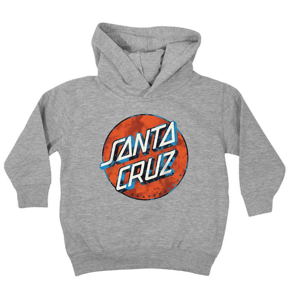 Santa Cruz Hoodie Wash Dot Toddler Grey Hammer Skateboard