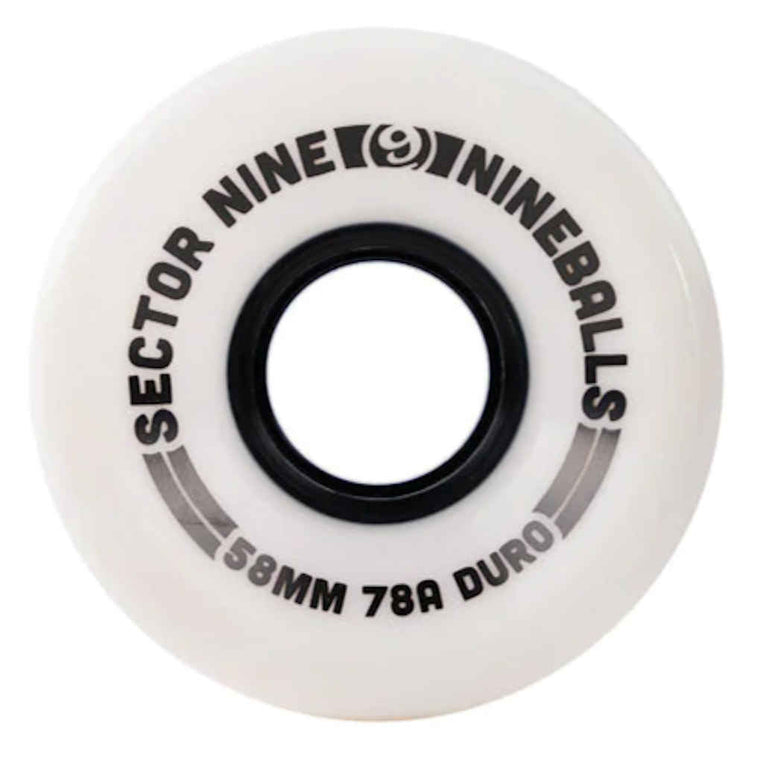 Sector Nine Nine Balls 78A 58mm White