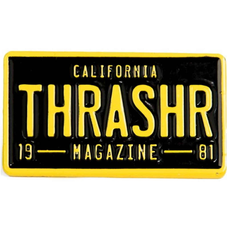 Thrasher Lapel Pin License Plate