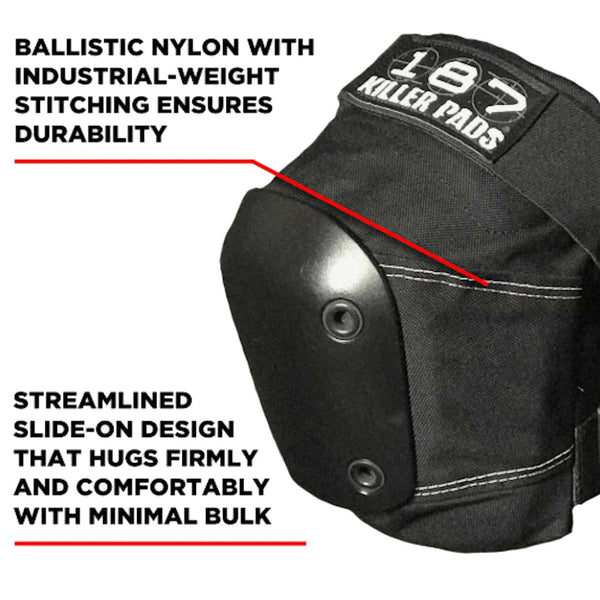 187 Knee Pads Slim Black