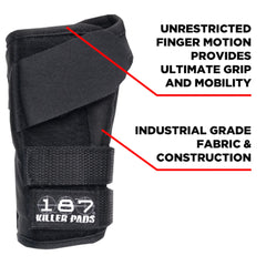 187 Pro Wrist Guards Black