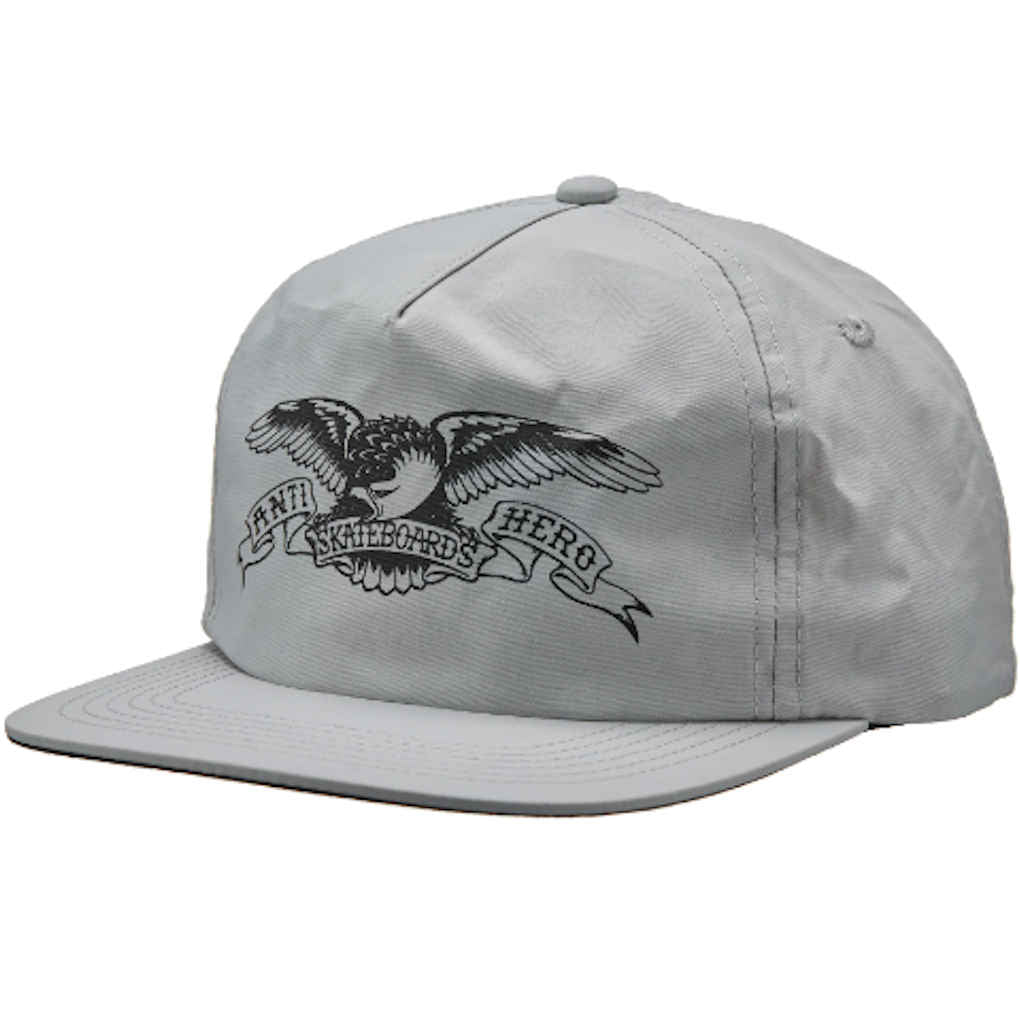 Anti Hero Basic Eagle Snapback Light Grey Black