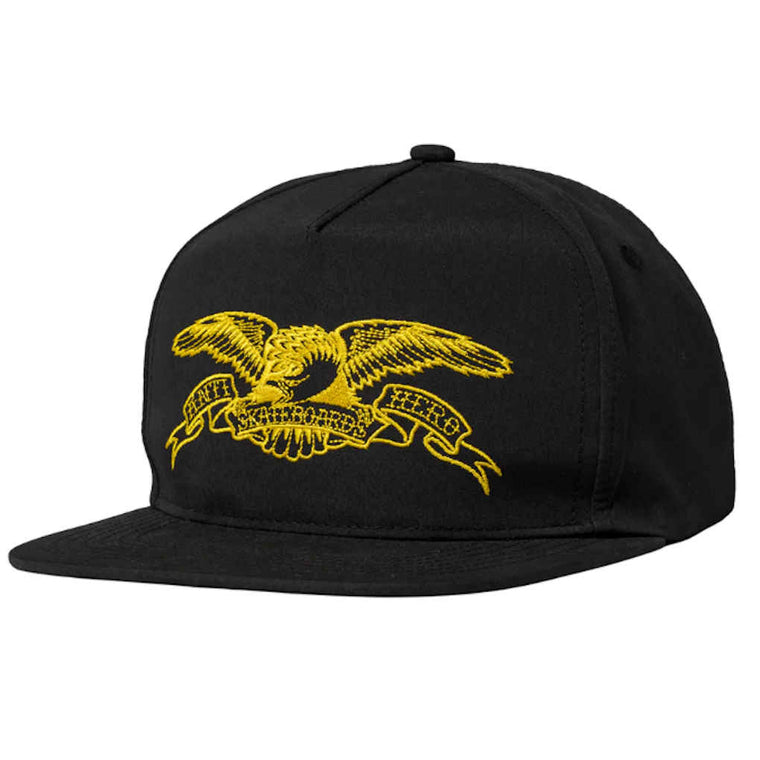 Anti Hero Basic Eagle Snapback Black Mustard