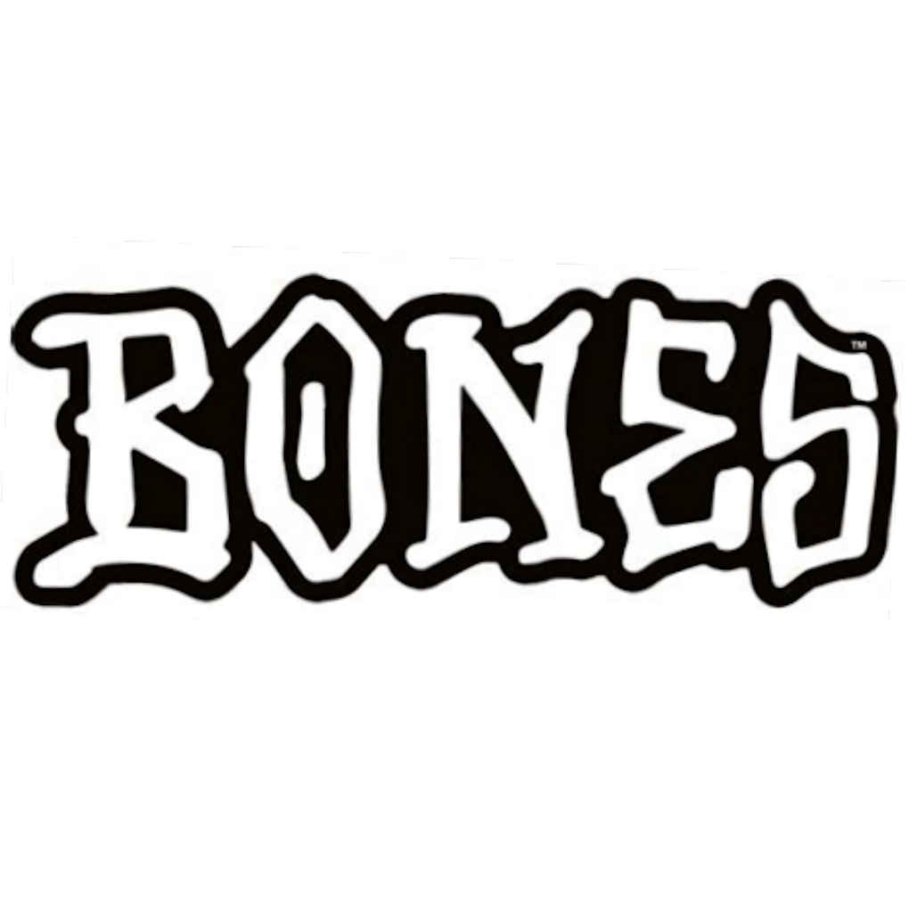 Bones 5" Sticker White Letters