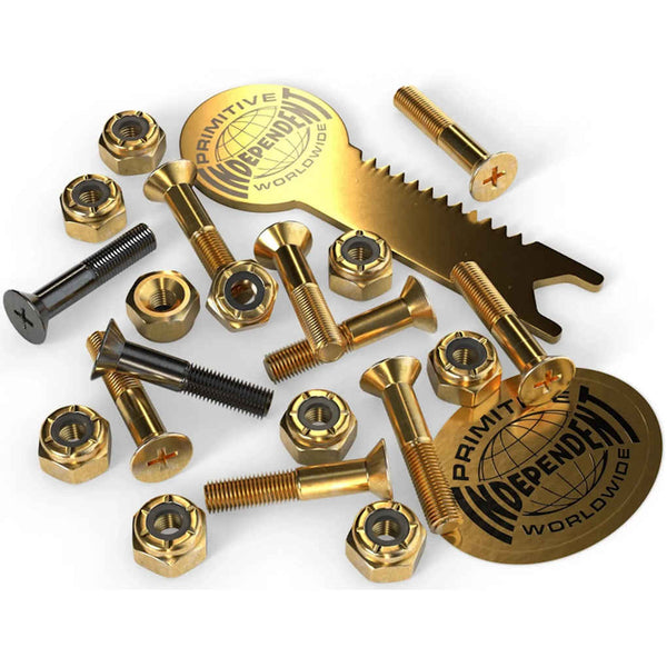 Independent Primitive Bolts Phillips 1" Gold Black