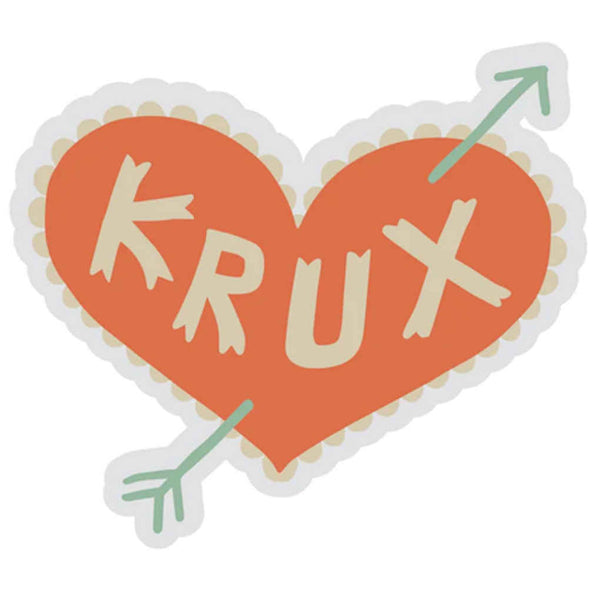 Krux Surf Boots Heart Sticker
