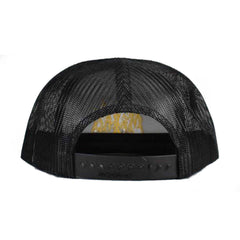 Metal Logo Trucker Hat Black Purple