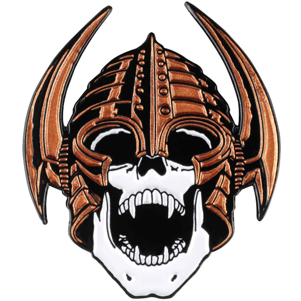 Powell Peralta Enamel Pin Welinder Nordic Skull