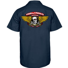 Powell Peralta Winged Ripper Work Shirt Navy