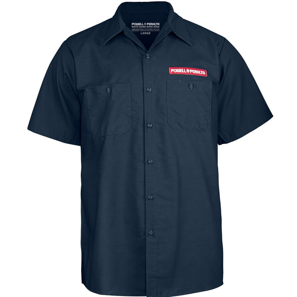 Powell Peralta Winged Ripper Work Shirt Navy