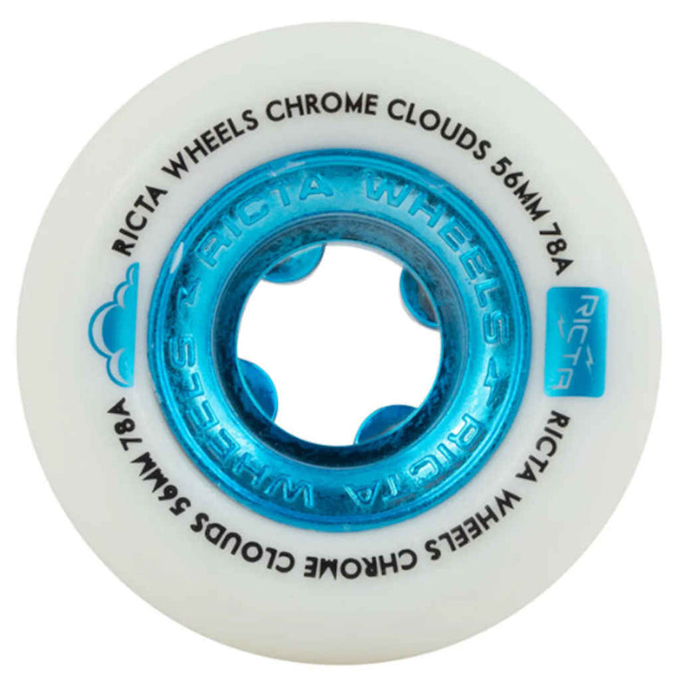 Ricta Wheels Chrome Clouds 78A 56mm Blue White