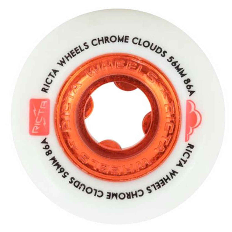 Ricta Wheels Chrome Clouds 86A 56mm Red White