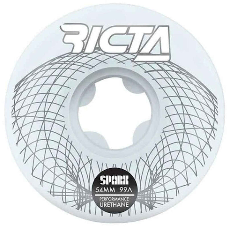 Ricta Wheels Sparx Wireframe 99A 54mm White