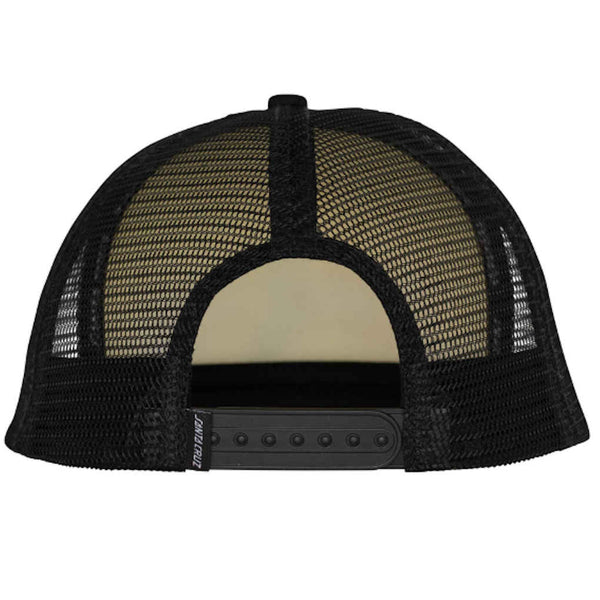Santa Cruz Thrasher Screaming Logo Trucker Hat White Black