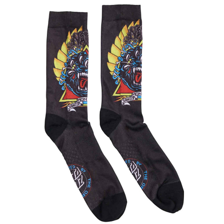 Santa Cruz Tall Socks Screaming Panther Black