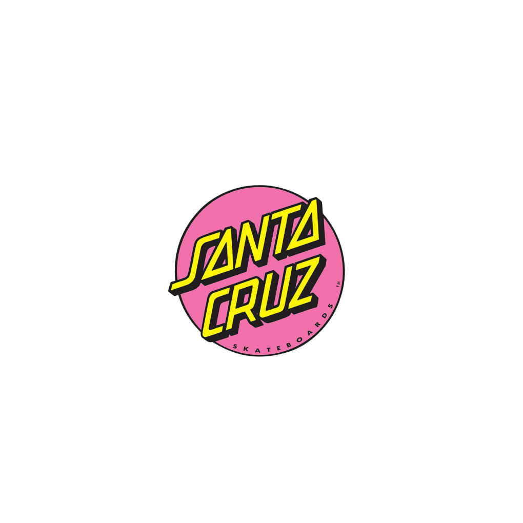Santa Cruz Other Dot Sticker 1" Pink