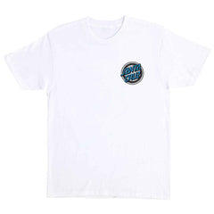 Santa Cruz Dressen Rose Crew One Tee White Medium ONLY