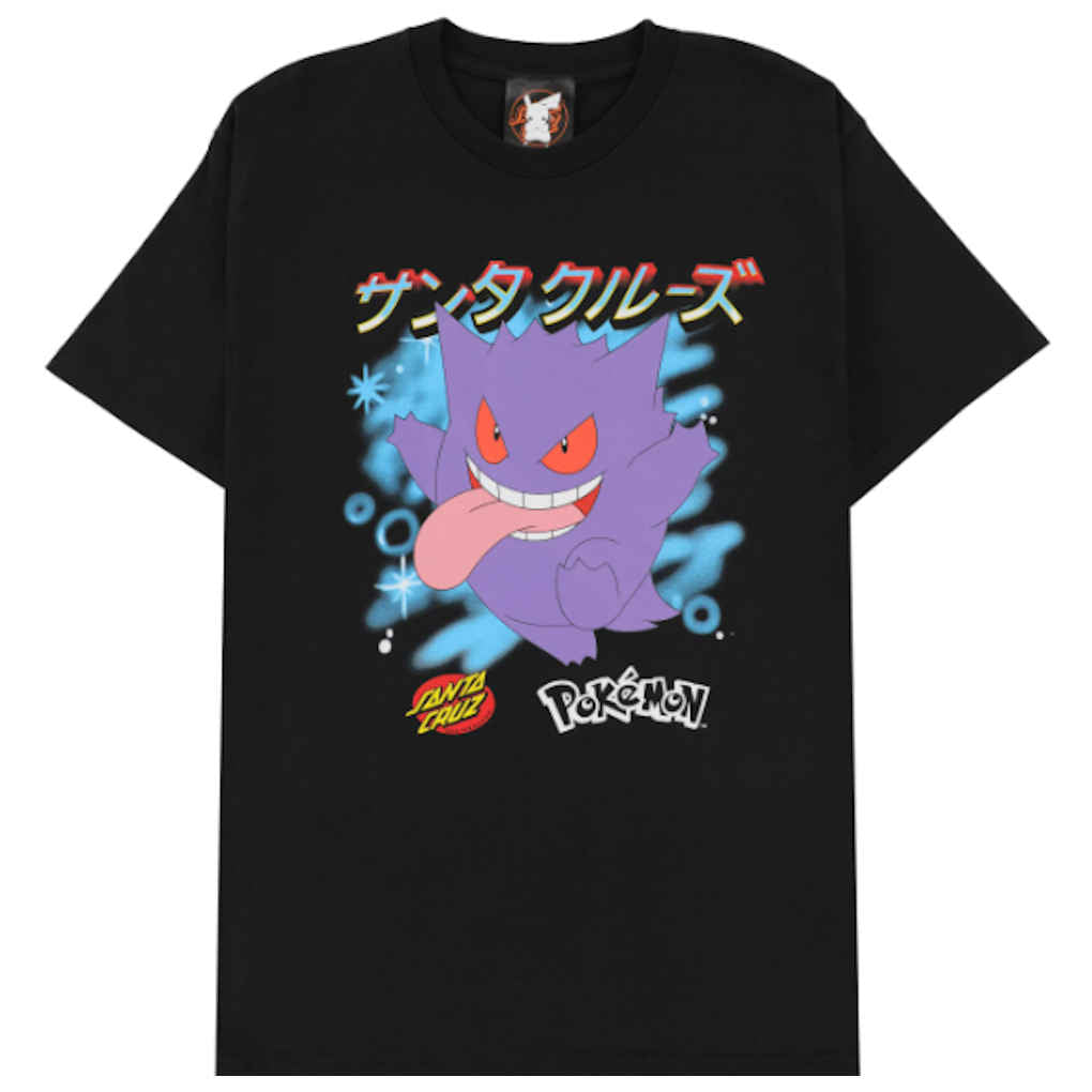 Santa Cruz Pokemon Ghost Type 3 Tee Black