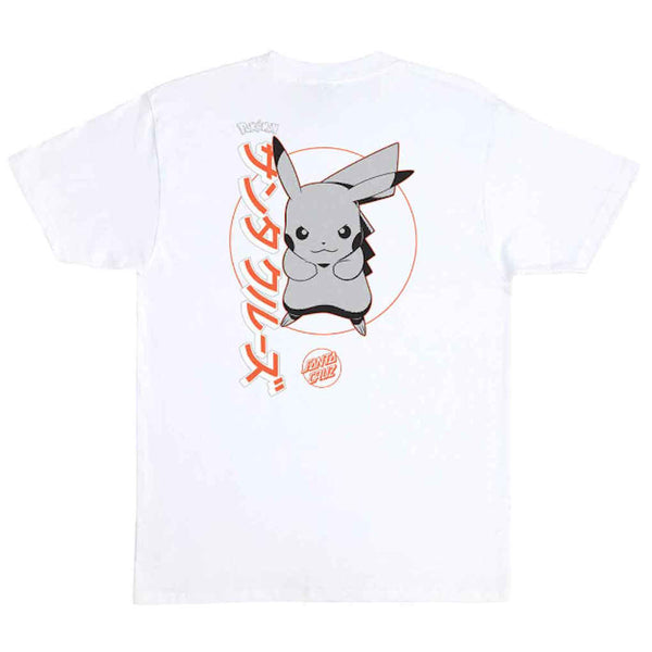 Santa Cruz Pokemon SC Pikachu Tee White Small ONLY