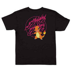 Youth Santa Cruz Pokemon Fire Type Tee Black
