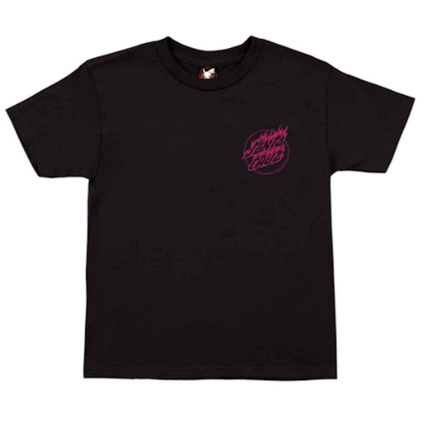 Youth Santa Cruz Pokemon Fire Type Tee Black