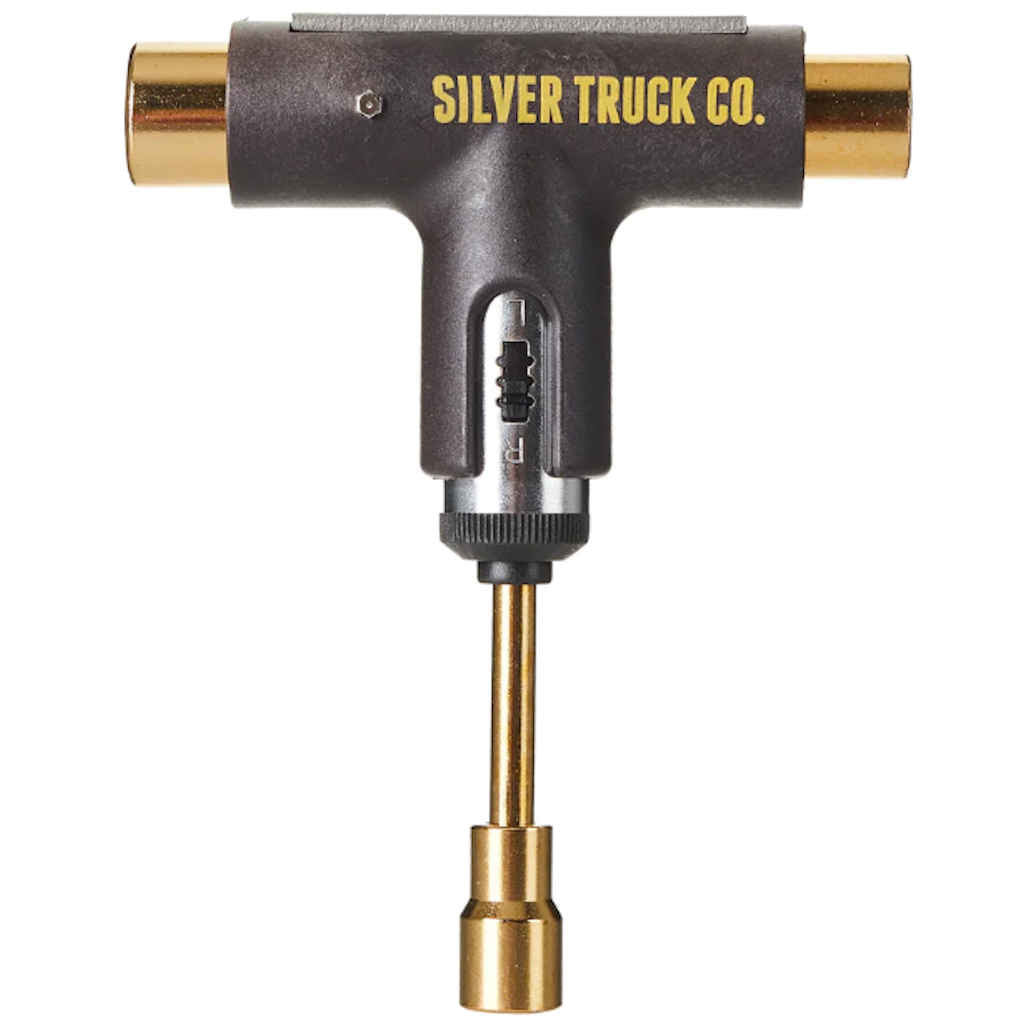 Silver Skate Tool Brown Gold