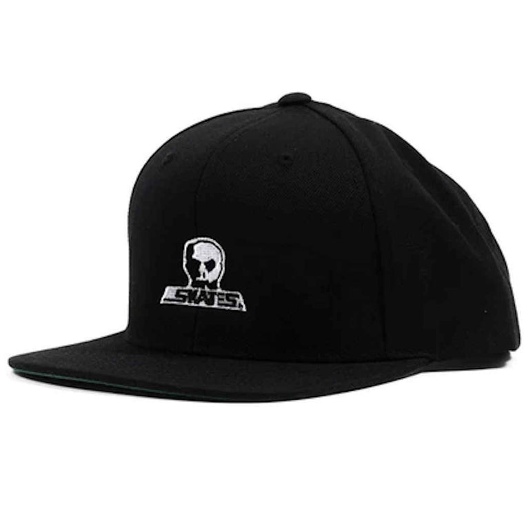 Skull Skates Snapback Logo Black