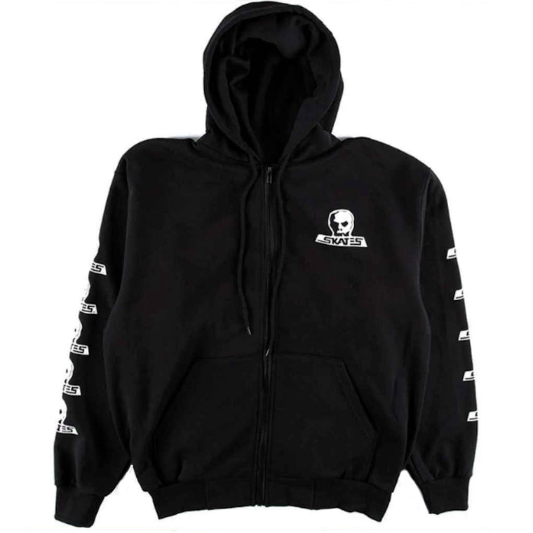 Skull Skates Zip Hoodie Logo Black Medium ONLY