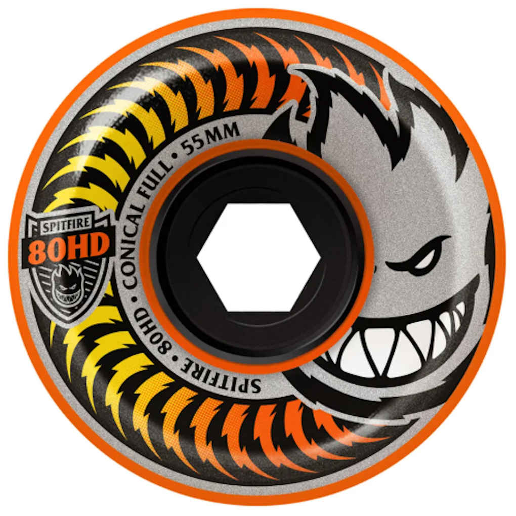 Spitfire Cruiser Wheels Fade 80A 55mm Orange