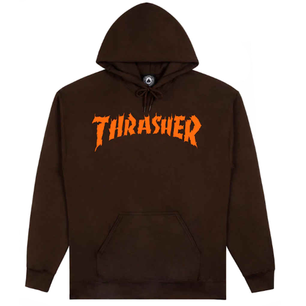 Thrasher Burn It Down Hoodie Chocolate