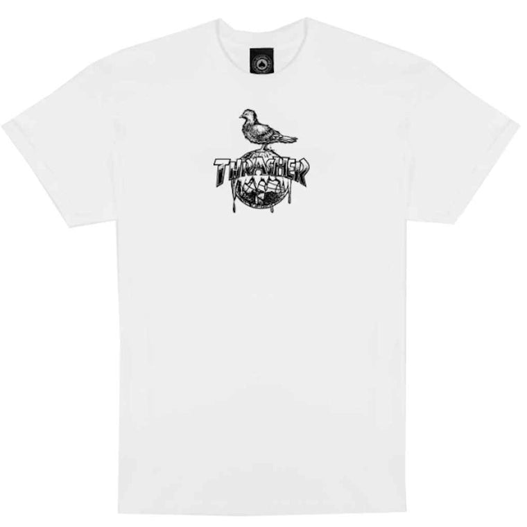 Thrasher Anti Hero Cover The Earth Tee White