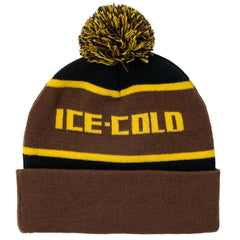 Anti Hero Ice Cold Pom Beanie Black Brown Gold