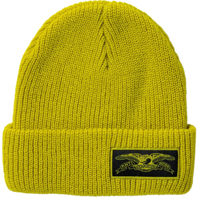 Anti Hero Stock Eagle Cuff Beanie Yellow Black