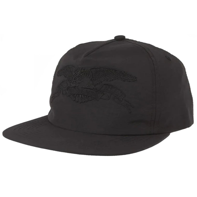Anti Hero Basic Eagle Embroidered Snapback Black