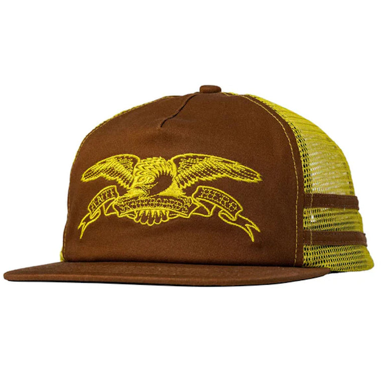 Anti Hero Basic Eagle Snapback Brown Mustard