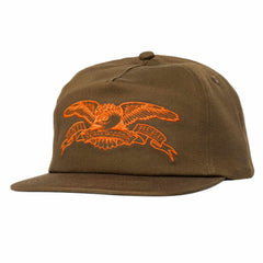 Anti Hero Basic Eagle Snapback Brown Orange