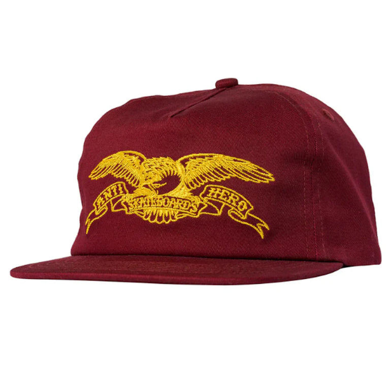Anti Hero Basic Eagle Snapback Wine Gold