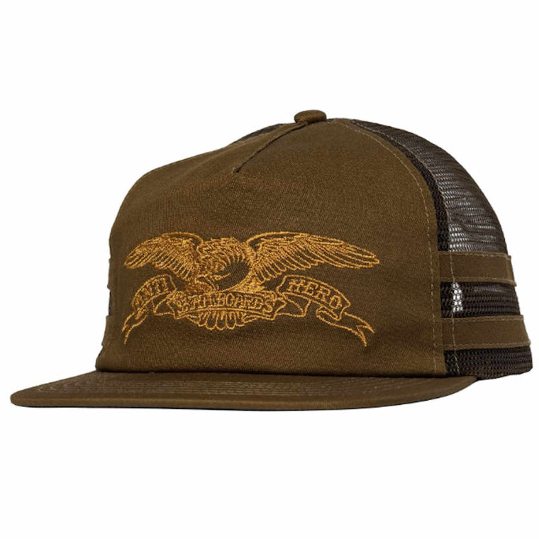 Anti Hero Basic Eagle Snapback Trucker Brown