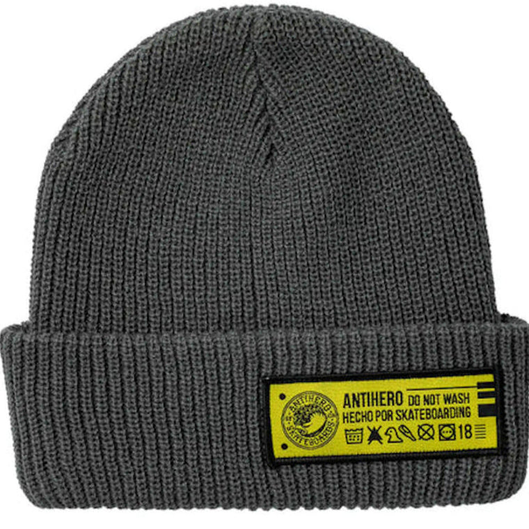 Anti Hero Hecho Cuff Beanie Charcoal