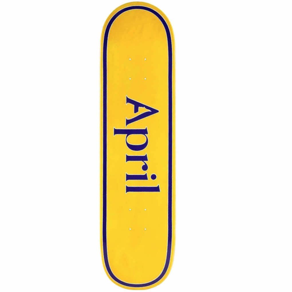 April OG Logo Yellow Purple 8"