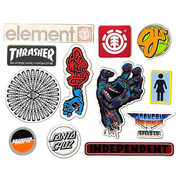 12 Assorted Sticker Twelve Pack