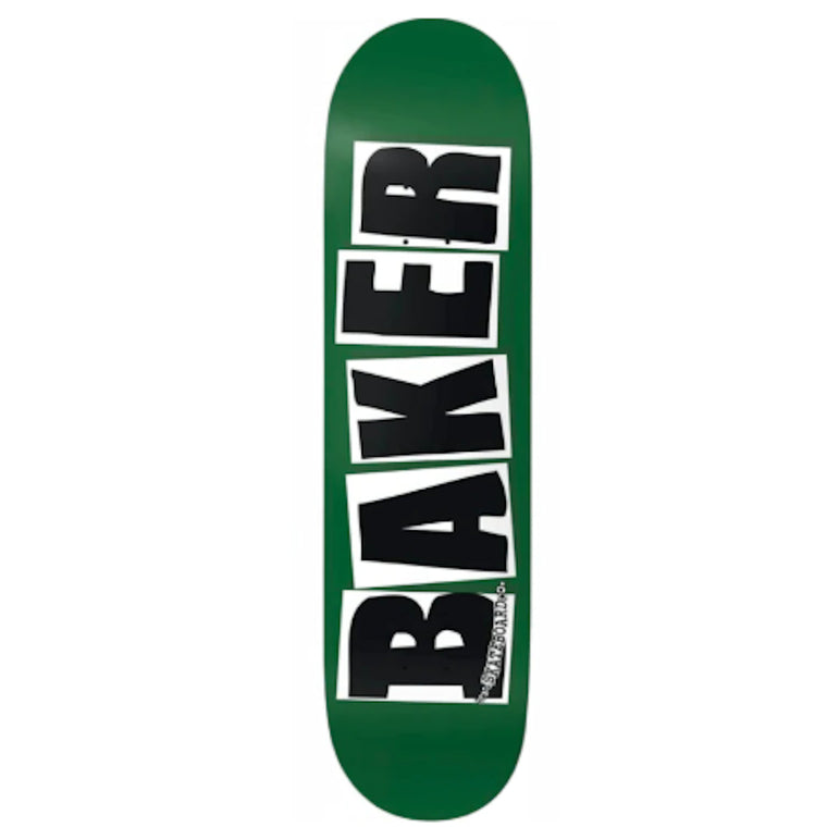 Baker Brand Logo White Green 7.875