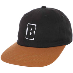 Baker Capital B Snapback Hat Black Brown