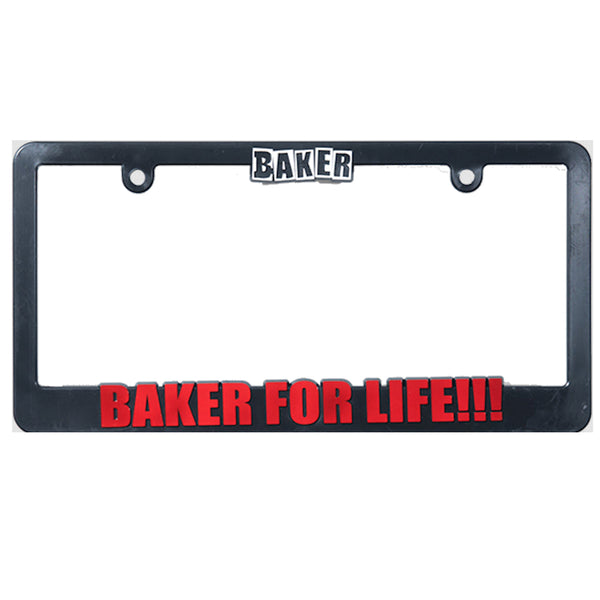 Baker 4 Life License Plate Frame