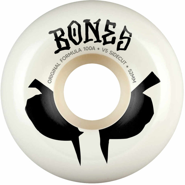 Bones Wheels 100's OG Sidecuts V5 100A 52mm Eyes