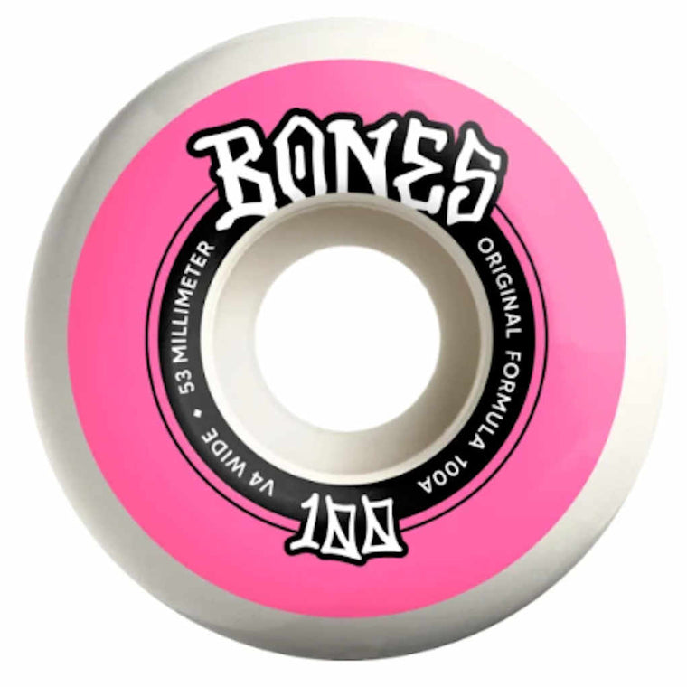 Bones Wheels 100's OG Wides V4 100A 53mm