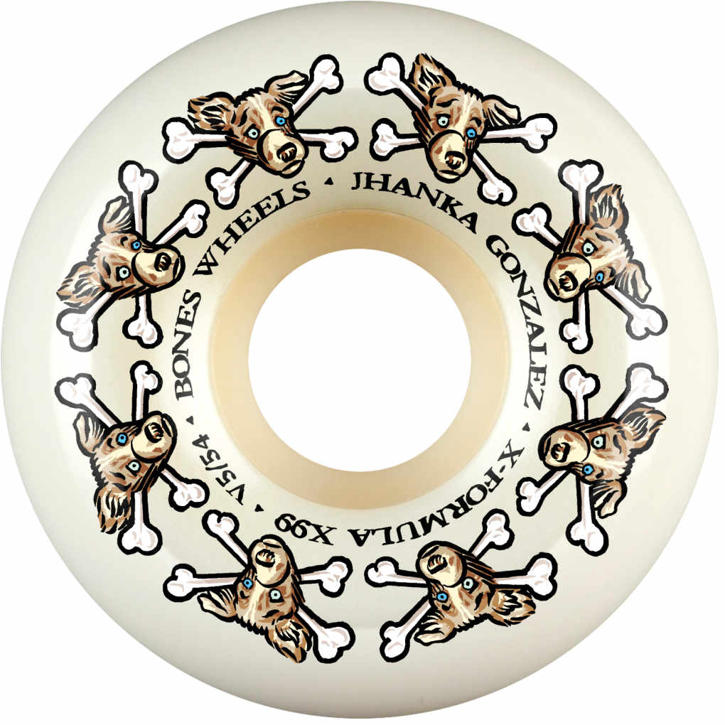 Bones Wheels X-Formula V5 Sidecut Jhanka Vato Dog 99A 54mm
