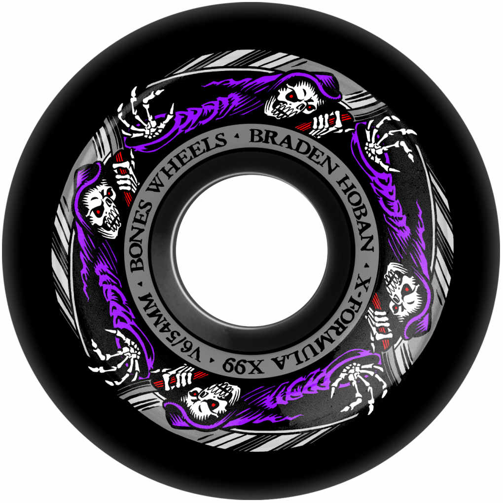 Bones Wheels X-Formula V6 Widecut Hoban Reaper 99A 54mm Black