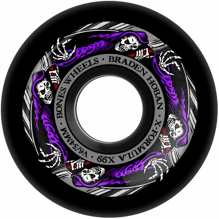 Bones Wheels X-Formula V6 Widecut Hoban Reaper 99A 54mm Black