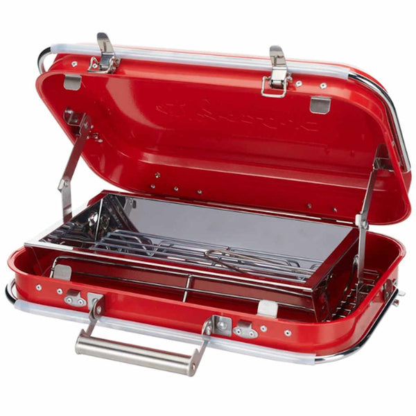 Chocolate Chunk Red Folding Charcoal Grill